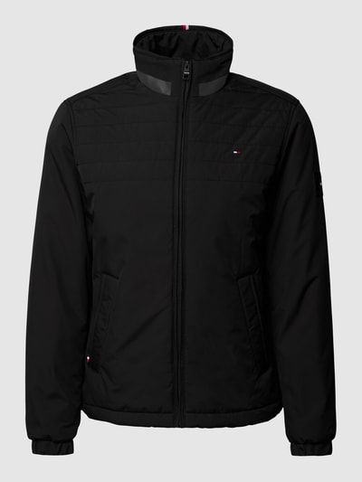 Tommy Hilfiger Jacke mit Reißverschluss und Label-Details (black 