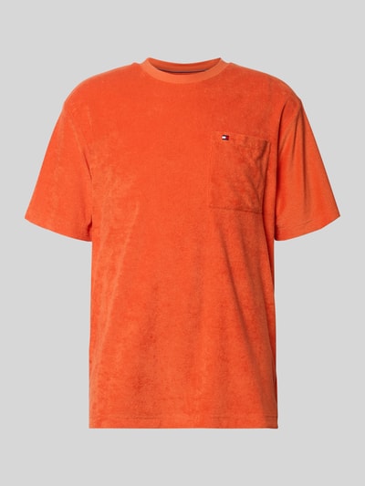 Tommy Hilfiger Relaxed Fit T-Shirt aus Baumwoll-Mix Modell 'TOWELLING T-SHIRT' Orange 2