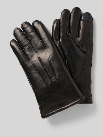 Akaroa Handschuhe mit Touchfunktion aus Schafsleder Modell 'DAN' Black 2