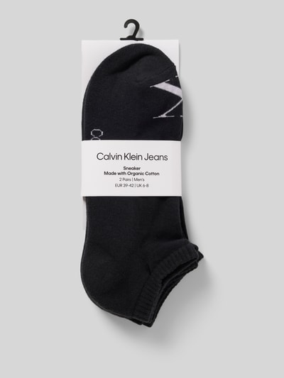 Calvin Klein Jeans Sneakersocken mit Logo-Stitching im 2er-Pack Black 3