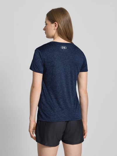 Under Armour T-Shirt mit geripptem V-Ausschnitt Dunkelblau Melange 5