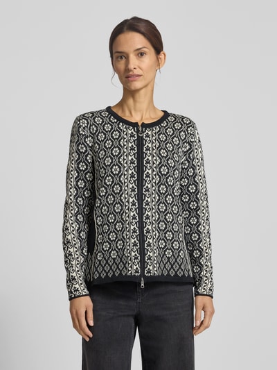 Dale of Norway Regular Fit Strickjacke aus reiner Wolle Modell 'SINGSAKER' Black 4