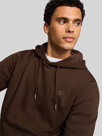 Tom Tailor Denim Regular Fit Hoodie aus Baumwoll-Mix Dunkelbraun 3