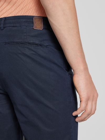 g1920 Slim Fit Hose in unifarbenem Design Modell 'TAIKAN' Marine 3