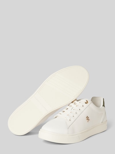 Tommy Hilfiger Sneakers van leer met labeldetail, model 'ELEVATED' Wit - 4