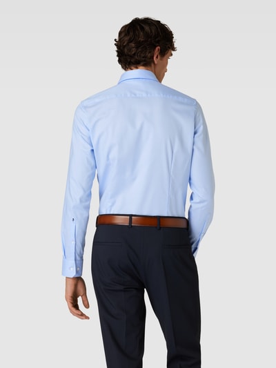 SEIDENSTICKER Slim fit zakelijk overhemd van fijn twill Bleu - 5