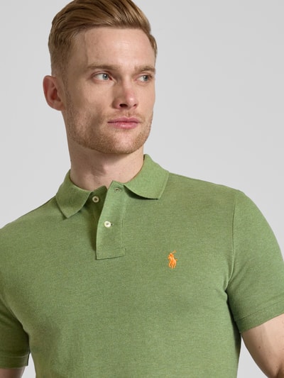 Polo Ralph Lauren Poloshirt mit Label-Stitching Khaki 3