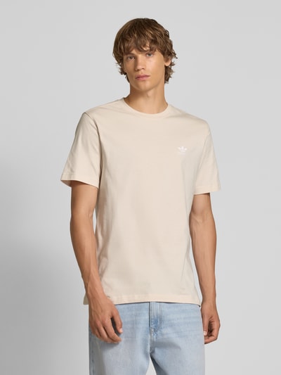 adidas Originals T-shirt met labelstitching Offwhite - 4