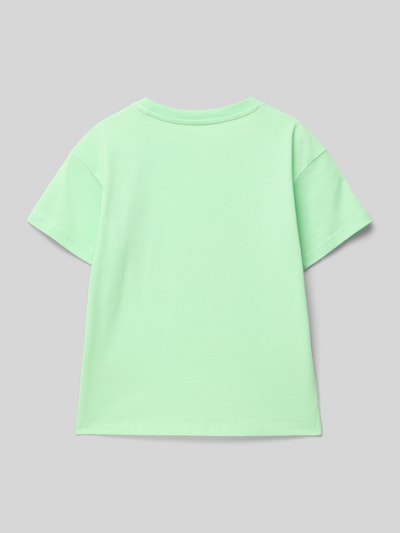 Tom Tailor Regular Fit T-Shirt aus reiner Baumwolle Hellgruen 3