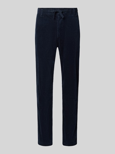 s.Oliver RED LABEL Regular Fit Cordhose mit Tunnelzugbund Marine 1