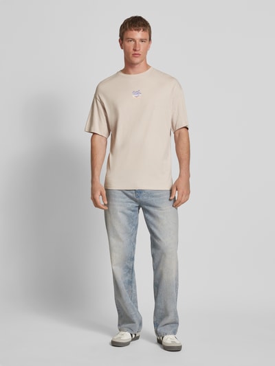 Jack & Jones T-Shirt mit Label-Print Offwhite 1