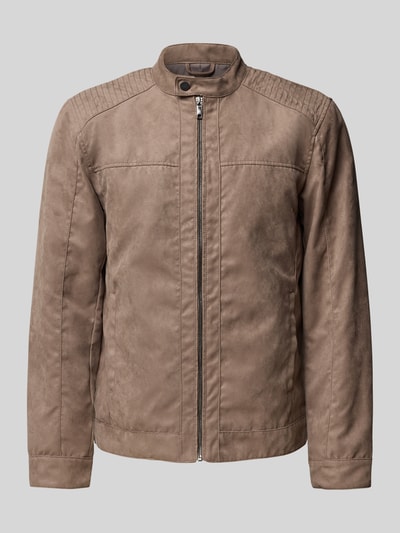 Only & Sons Regular fit jack in leerlook, model 'MIKE' Lichtbruin - 2