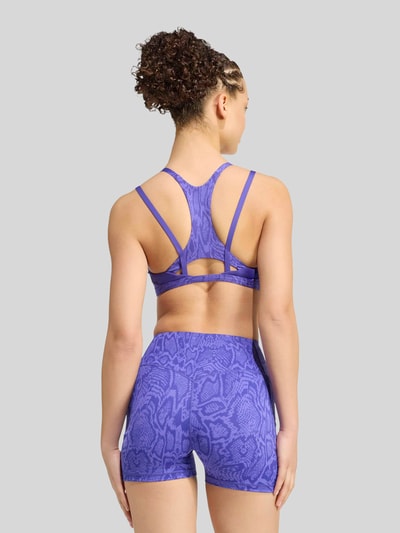 adidas Training Sport-BH mit Animal-Print Lila 4
