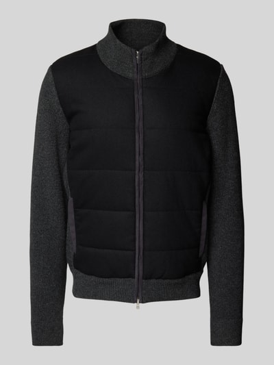 GRAN SASSO Wolljacke mit Stehkragen Anthrazit 1