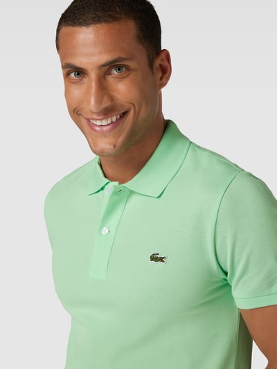 Lacoste Poloshirt mit Logo-Stitching Lind 3