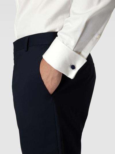 Jake*s Slim Fit Business-Hemd mit Kentkragen Ecru 3
