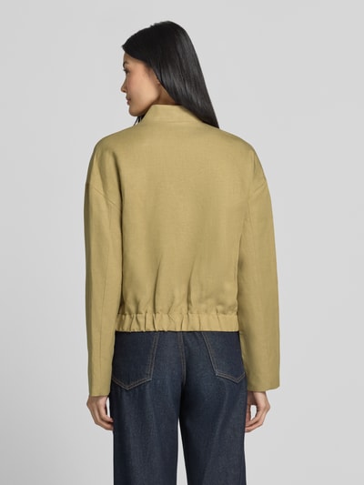 MANGO Leinen-Blouson aus Leinen-Lyocell-Mix Modell 'SUNRISE' Beige 5