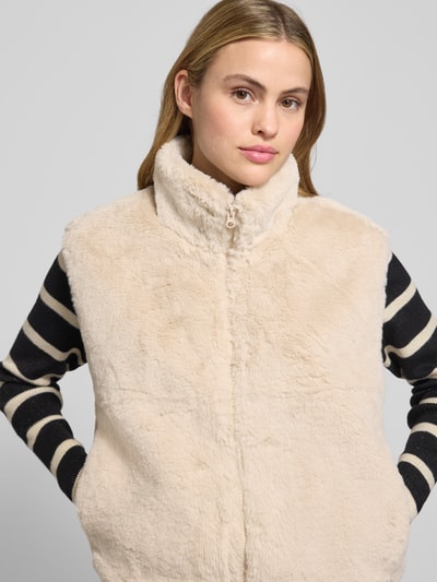FREE/QUENT Gilet van imitatiebont, model 'FONY' Offwhite - 3
