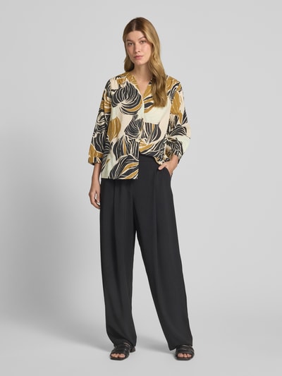 Tom Tailor Loose fit blouse van een mix van katoen en modal Zwart - 1