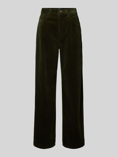 Polo Ralph Lauren Wide Leg Cordhose im 5-Pocket-Design Oliv 2