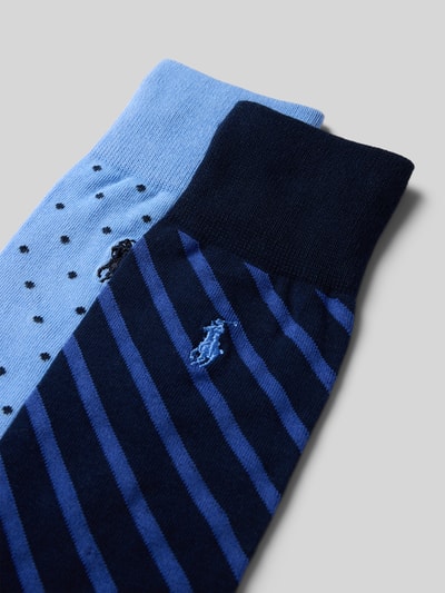 Polo Ralph Lauren Underwear Sokken met logostitching in een set van 2 paar Blauw - 2