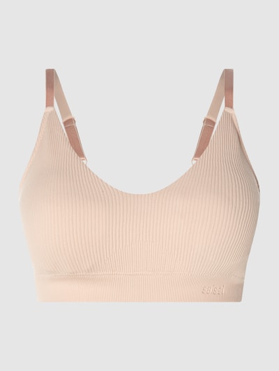 Saisei Bralette mit Rippenstruktur  Beige 2