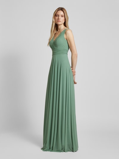 TROYDEN COLLECTION Abendkleid mit Taillenpasse Mint 1