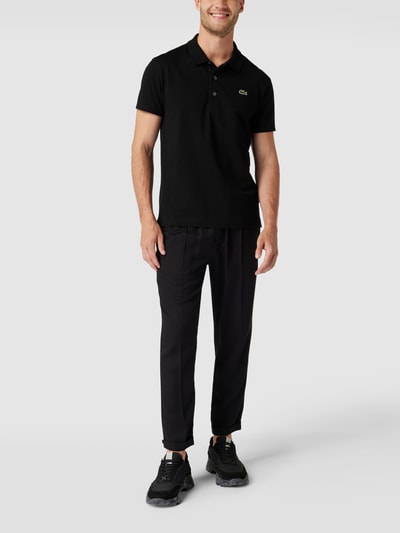 Lacoste Koszulka polo o kroju slim fit z wyhaftowanym logo Czarny 1