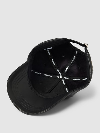 REVIEW Baseballpet met labeldetail Zwart - 2