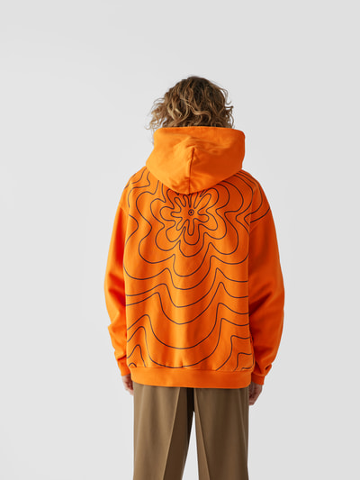 Marni Oversized Hoodie aus Baumwolle Orange 5