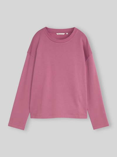 Tom Tailor Denim Regular Fit Sweatshirt aus reiner Baumwolle Pink 2