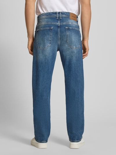 ONLY & SONS Straight Fit Jeans aus Baumwoll-Mix Modell 'EDGE PERFORMACE DMB 6' Jeansblau 5