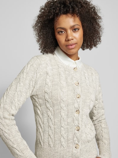 Polo Ralph Lauren Cardigan met logostitching Beige gemêleerd - 3