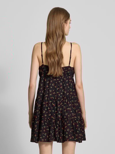 Review Mini-jurk met druppelvormige hals Zwart - 5