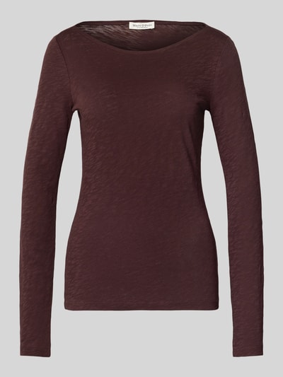 Marc O'Polo Regular fit shirt met lange mouwen van puur katoen Bordeaux - 2