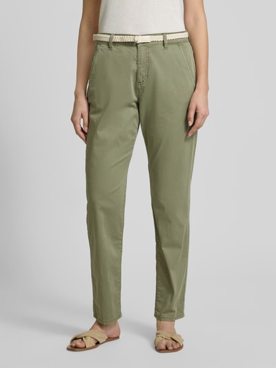 s.Oliver RED LABEL Regular Fit Chino aus Baumwoll-Mix Khaki 4
