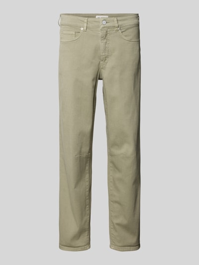 Produktfoto, Relaxed Fit Jeans Modell 'Melly' von OPUS PANTS in hellem Beige, Baumwoll-Mix mit Stretch, sichtbare Eingrifftaschen, gerade Form