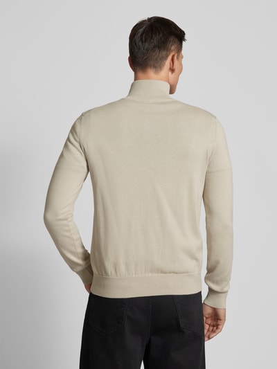 BOSS Orange Strickpullover mit Label-Detail Modell 'Kanobix' Sand 5