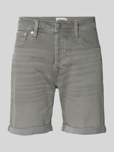 Jack & Jones Korte regular fit jeans in 5-pocketmodel, model 'RICK' Lichtgrijs - 2
