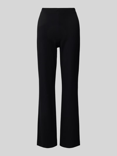 MAC Flared cut broek met elastische band Zwart - 2