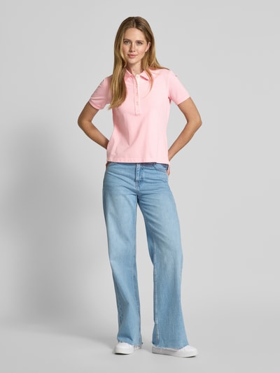 Gant Poloshirt mit Label-Stitching Pink 1