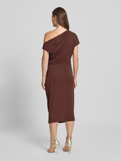 Rinascimento Cocktailkleid im One-Shoulder-Look Schoko 5