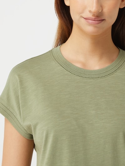 Esprit T-Shirt aus Slub Jersey  Khaki 3