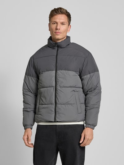 Jack & Jones Gewatteerd jack met opstaande kraag, model 'MAZE' Middengrijs - 4