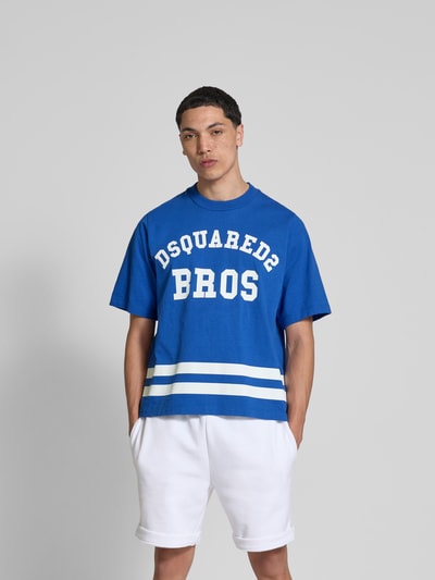 Dsquared2 T-Shirt mit Label-Print Royal 4