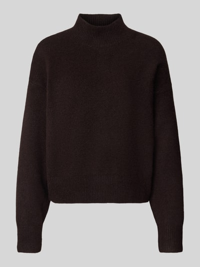 Neo Noir Relaxed Fit Strickpullover mit Woll-Anteil Modell 'Paulina' Dunkelbraun 2