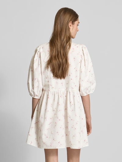 Gina Tricot Minikleid mit Schnürverschluss Weiss 5