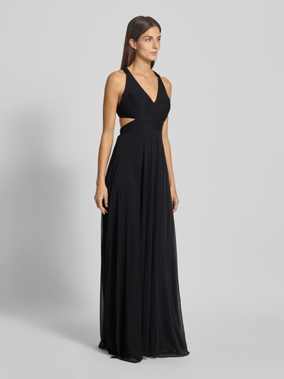 TROYDEN COLLECTION Abendkleid mit V-Ausschnitt Black 1