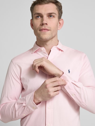 Polo Ralph Lauren Slim fit vrijetijdsoverhemd met haaikraag Felroze - 3