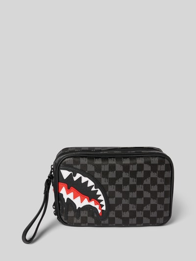 Sprayground Toilettas met ritssluiting, model 'DRIPPING SHARKS IN PARIS' Zwart - 2